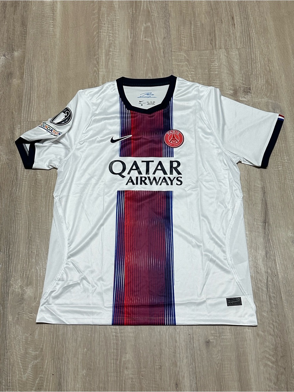 O Dembele White Football/Soccer Mens Slim Fit XXL Kit 26-27